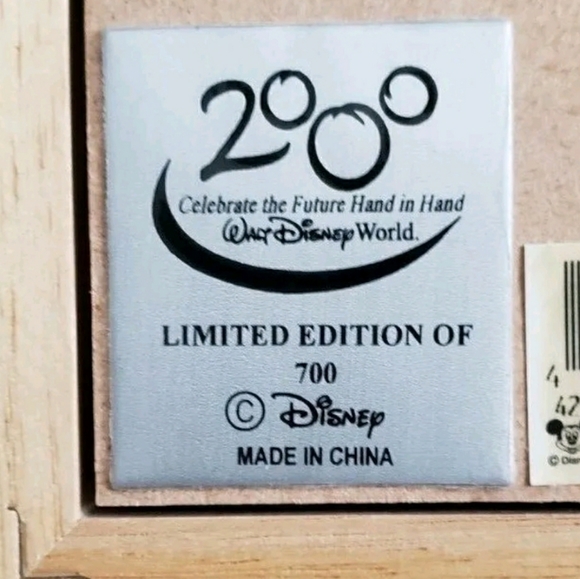 Disney ANIMAL KINGDOM 2000 Animal Heads Framed 9 Pin Set Display LE 700 - Picture 2 of 3